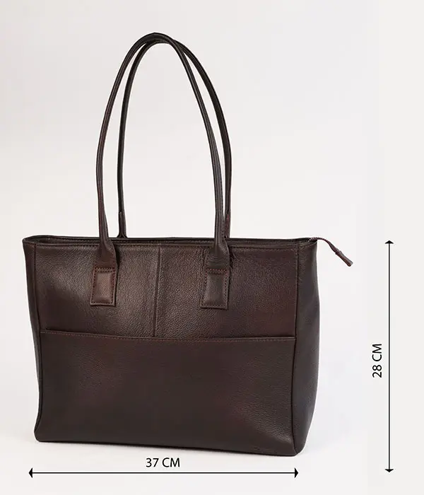 Espresso Brown Minimal Tote
