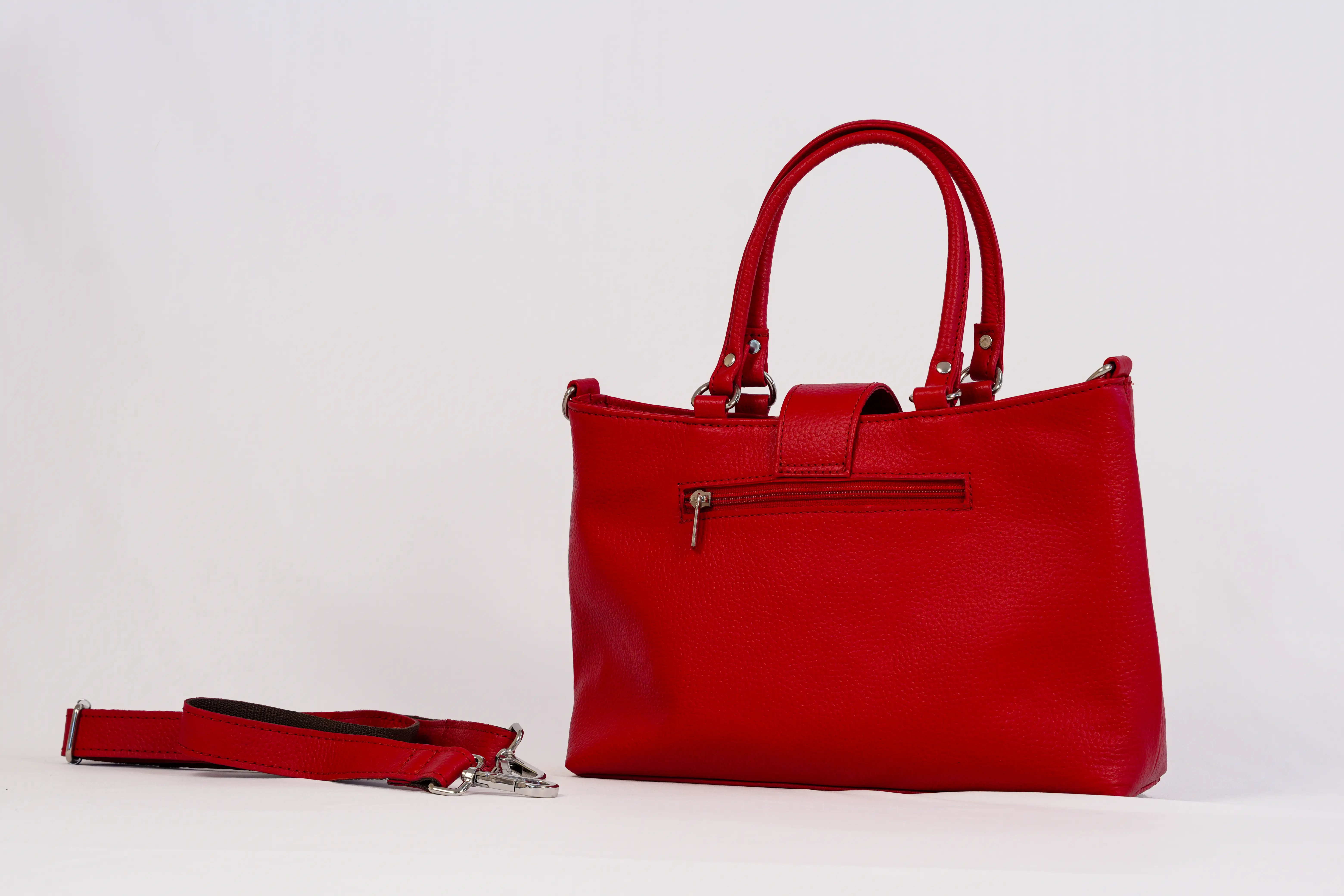 Red Classic Hand Bag